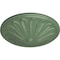 Ekena Millwork Brontes Ceiling Medallion (Fits Canopies up to 3 5/8"), 25 1/2"OD x 5 1/2"P, Athenian Green CM25BRAGF - alternate 2